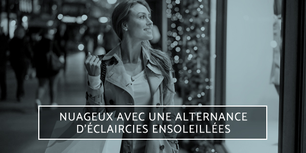 Nuageux avec une alternance d’éclaircies ensoleillées